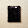 black velvet draped dress