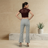 chic sage flared pants