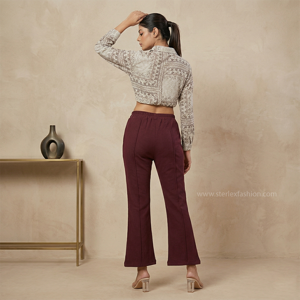chic sage flared pants