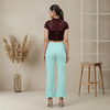 chic sage flared pants