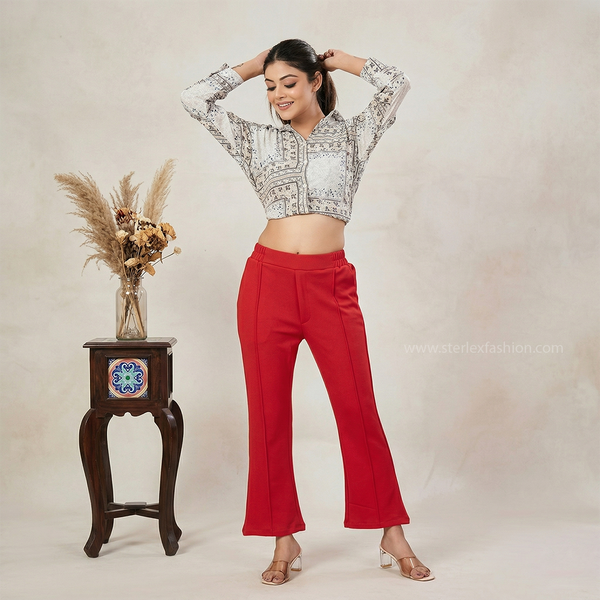 chic sage flared pants