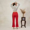 chic sage flared pants