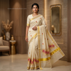Gulnaar Blossom Kasavu Saree