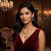 Ruhani Ruby Emerald Elegance Set