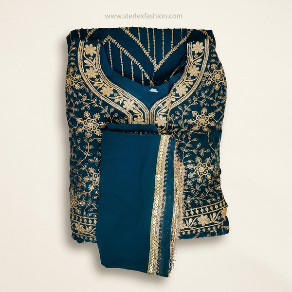 Noor mahal embroidered Gown