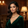 Royal Emerald Sparkle Necklace Set