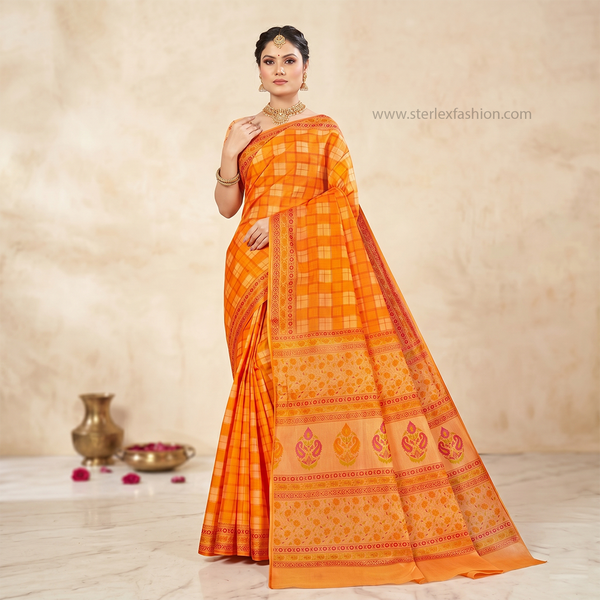 Noor Vastra Kesariya Grace Saree