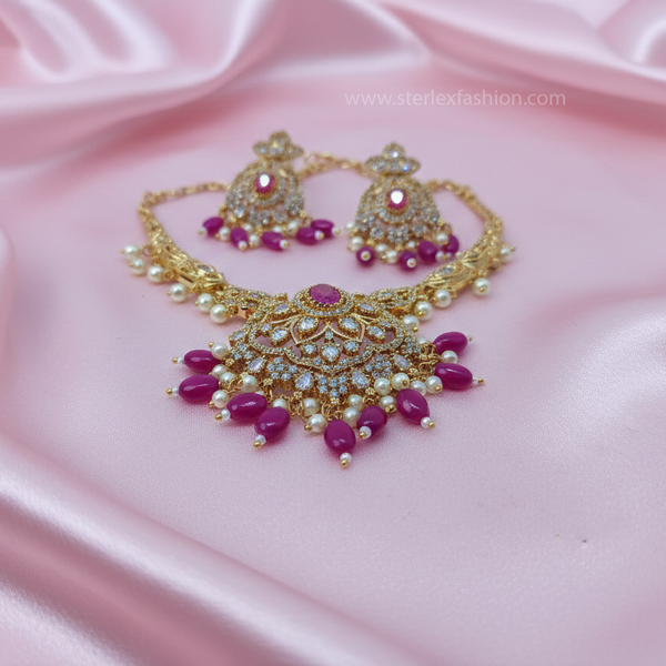 Rajsi Pink Pearl Set