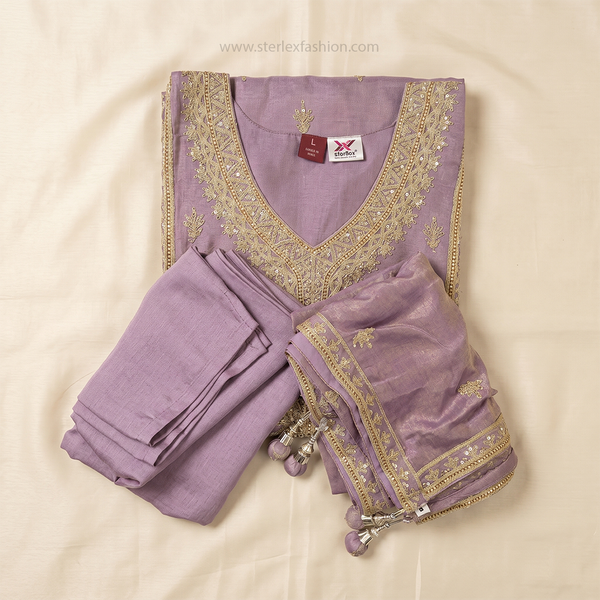 Aafreen Lavender Heritage Set
