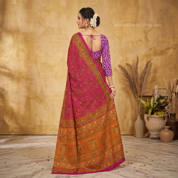 Varnika Heritage Kalamkari Saree