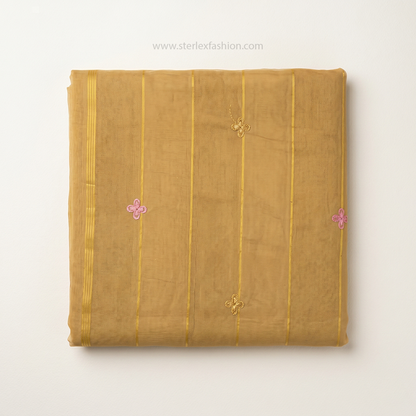 Noor Vastra Mustard Bloom Saree