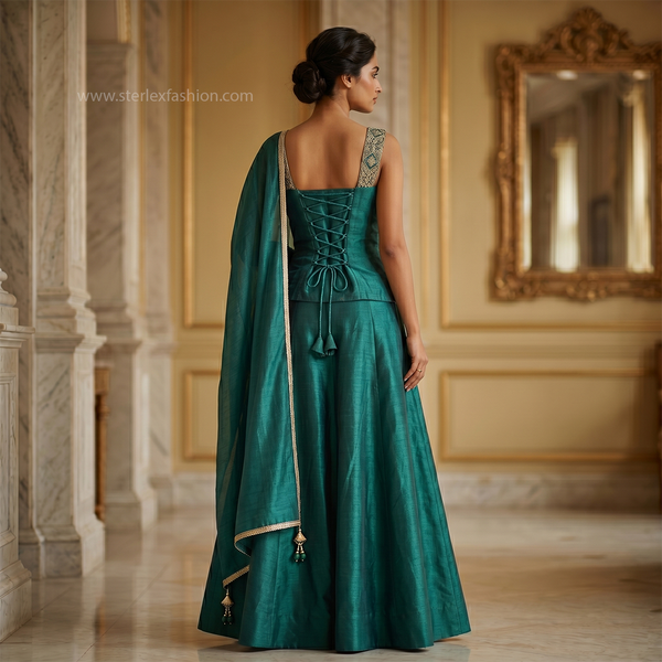 Zarmina Emerald Royale Lehenga Set