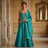 Zarmina Turquoise Royale Lehenga Set