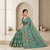Noor Vastra Teal Bloom Saree