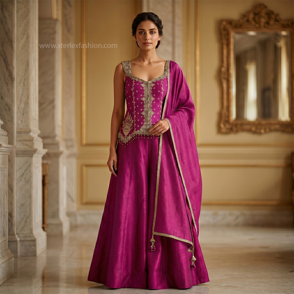 Zarmina Magenta Royale Lehenga Set