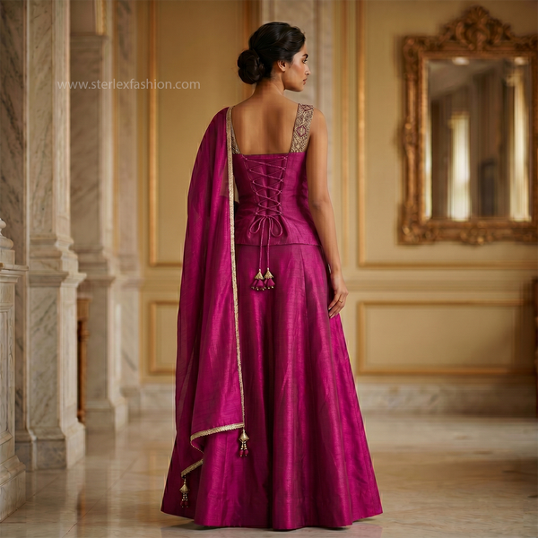 Zarmina Magenta Royale Lehenga Set
