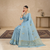 Noor Vastra Misty Gray Bloom Saree
