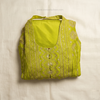 Zareen Lime Green Heritage Palazzo Ensemble