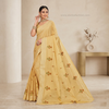 Noor Vastra Golden Beige Bloom Saree