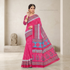 Gulnaar Pink Heritage Printed Saree