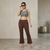 chic sage flared pants