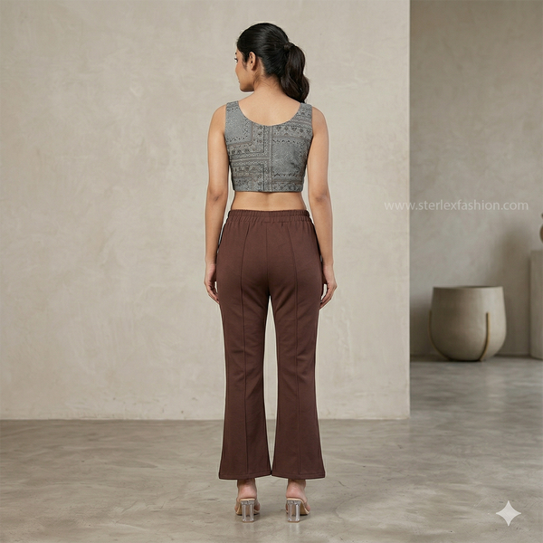 chic sage flared pants