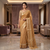 Golden Amber Rajsi Weave Saree