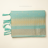 Aqua Rajsi Weave Saree