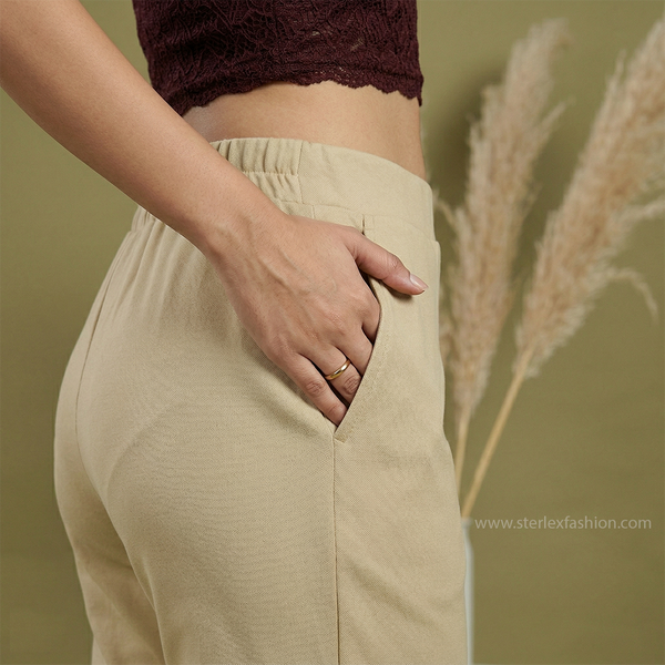 chic sage flared pants