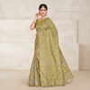 Olive Noorika Zari Saree