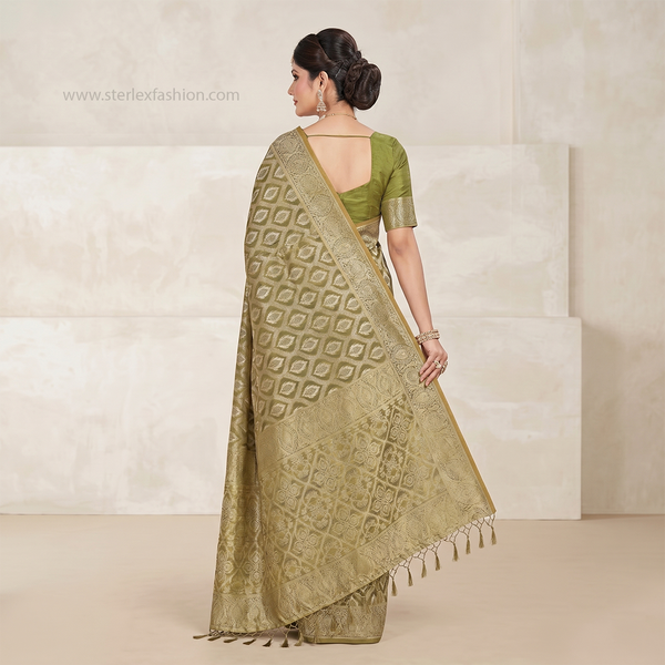 Sage Noorika Zari Saree