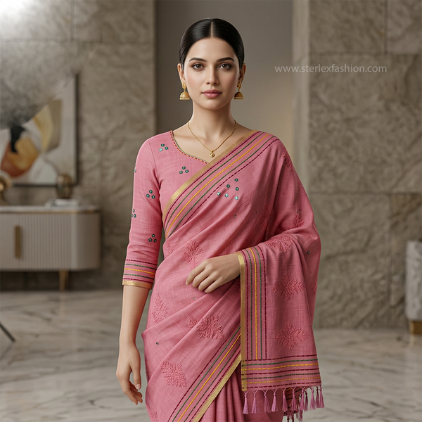 Pure Aura Cotton Saree