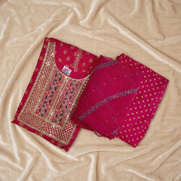 Pink Anarkali Suit Set