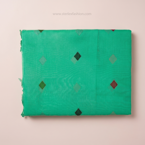 Aqua Rangika Tassel Zari Saree