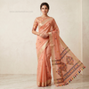 Peach Rangika Tassel Zari Saree