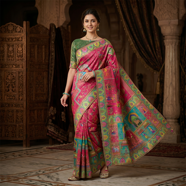 Rajwadi Rangmahal Heritage Saree