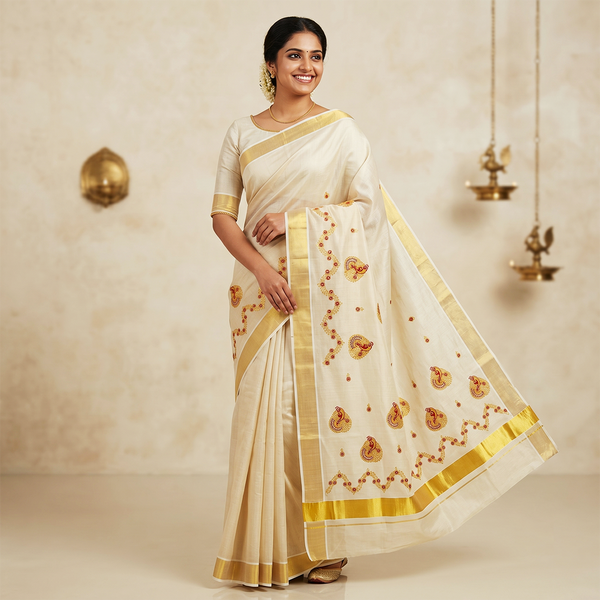 Rajsi Mayurika Kasavu Saree