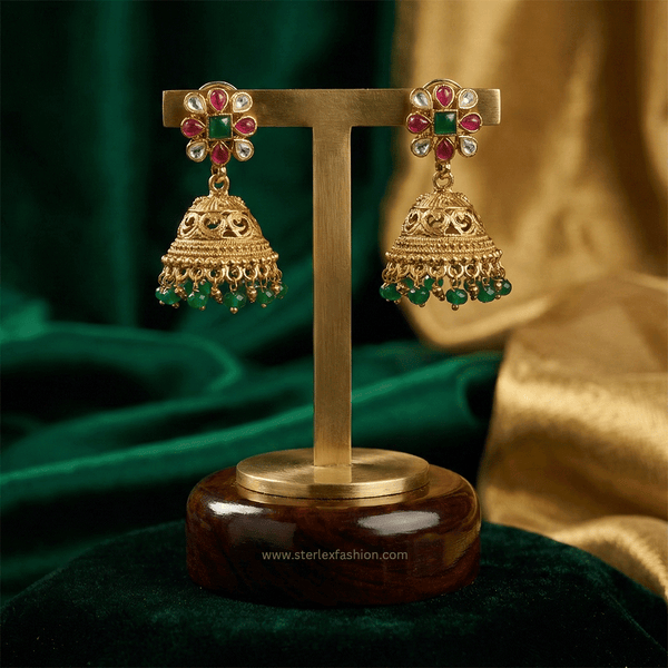 Golden Keshavi Jhumki