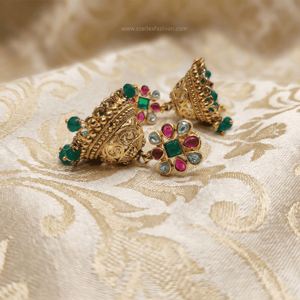 Golden Keshavi Jhumki