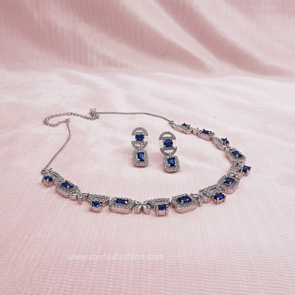 Radiant Royal Blue AD Necklace