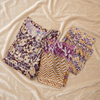 Plum Beige Heritage Printed Cotton Suit Set