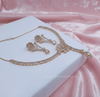 Gold Light Star AD Necklace Set