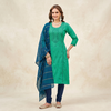 Floral Embroidered Dress Material