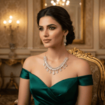 Diviyala Rose Gold AD Necklace