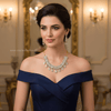 Divyala Silver AD Necklace