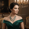 Twinkle Green AD Necklace