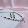 Elite Star Pink AD Necklace