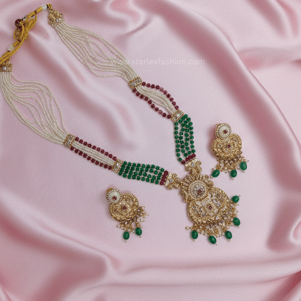 Meher Dual-Tone Kundan Necklace Set