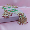 Mint Pearl Kundan Haar