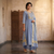 Lavender Embroidered Anarkali Suit Set